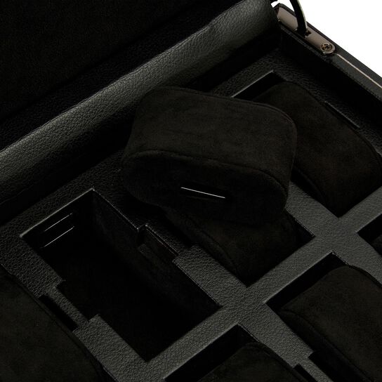 WOLF British Racing Black 10 Piece Watch Case Compartments image number 4